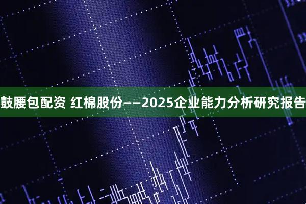 鼓腰包配资 红棉股份——2025企业能力分析研究报告